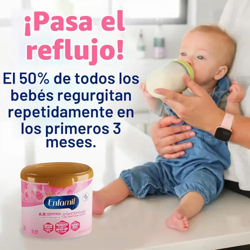 Vista 6 de Enfamil A.R. 48 botellas (2 onzas líquidas cada una), botellas de fórmula para bebés listas para alimentar, reducen la saliva en 1 semana, Omega 3