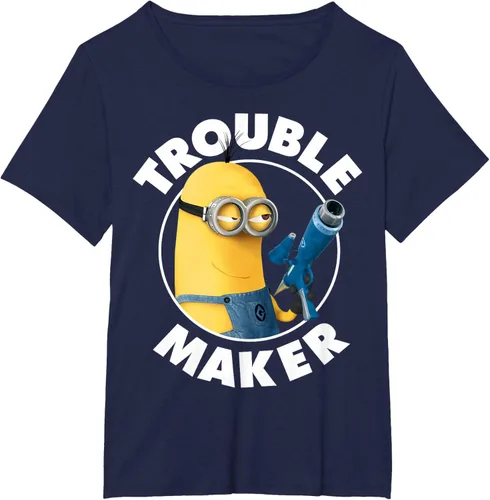 Vista 20 de Despicable Me Minions Kevin Fabricante de Problemas Gráfico Camiseta Negro