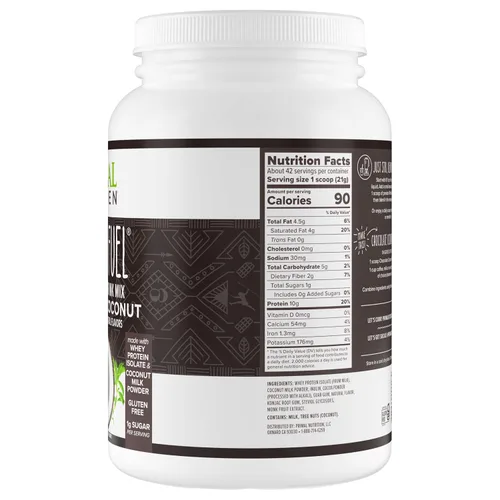 Vista 7 de Primal Kitchen Primal Fuel Proteína en Polvo de Suero de Leche de Chocolate y Coco, Sin Gluten y Sin Soja, 1.94 Libras