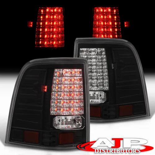 Vista 2 de Reemplazo de luces traseras LED traseras luces izquierda derecha conductor pasajero conjunto par para Ford Explorer (negro)