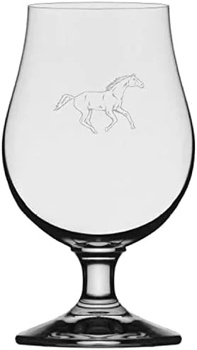 Vista 35 de Abaco Barb Body Horse - Vaso de cerveza Iona grabado (13.25 onzas)