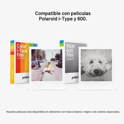Vista 3 de Polaroid Now I-Type - Cámara instantánea - Blanco (renovada Premium)