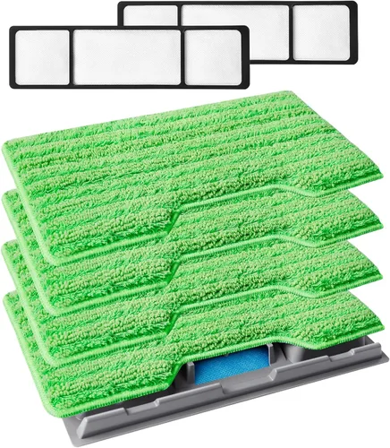 Vista 12 de KEEPOW Recambios de paños de fregona reutilizables Compatibles con Shark VACMOP VM252 VM200 VM401 VM180 VM252GN VC205 VM250 Aspiradora sin cable