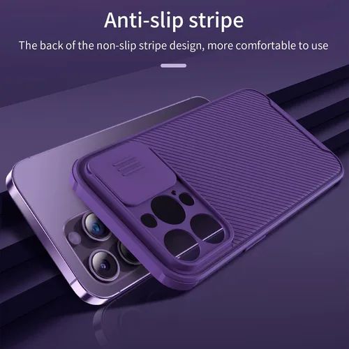 Vista 3 de Funda magnética delgada para iPhone 12 Pro Max de 6.7 pulgadas, color morado, compatible con carga inalámbrica MagSafe