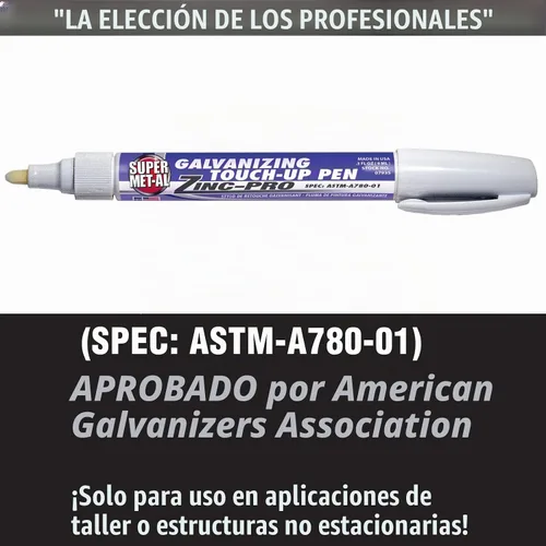 Vista 4 de Zinc-Pro Marcador de retoque galvanizado, 0.3 fl oz [3 unidades]