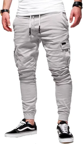 Vista 4 de BUXKR Pantalones cargo para hombre, pantalones casuales de senderismo, pantalones de entrenamiento para hombre