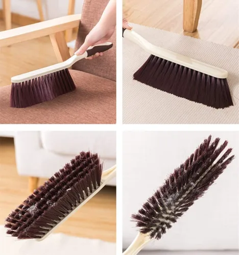 Vista 6 de Contador plumero Sábanas Cepillo de limpieza de residuos Cerda suave Ropa Escritorio Sofá Plumero Pequeñas Partículas Removedor de Pelo
