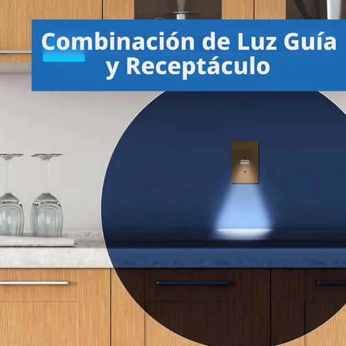 Vista 5 de LIDER Receptáculo de luz de guía LED, receptáculo resistente a Dorado