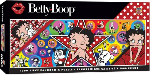 Vista 4 de MasterPieces Rompecabezas de 1000 piezas para adultos, familia o jóvenes – Betty Boop Panorámico – 13 x 39 pulgadas