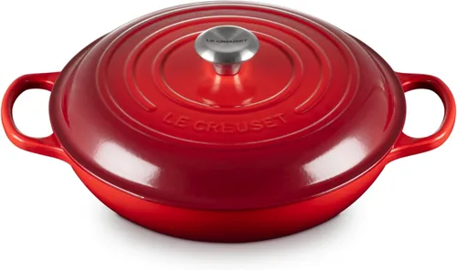 Vista 33 de Le Creuset Signature - Sartén de hierro fundido esmaltada con mango de hierro, 3,5 qt., alcachofa