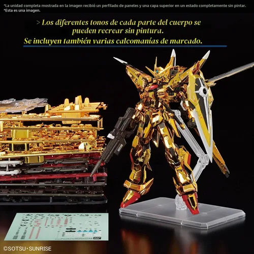 Vista 10 de Bandai Hobby - Mobile Suit Gundam Seed Destiny - #41 Akatsuki Gundam Oowashi Unit RG 1/144 Kit