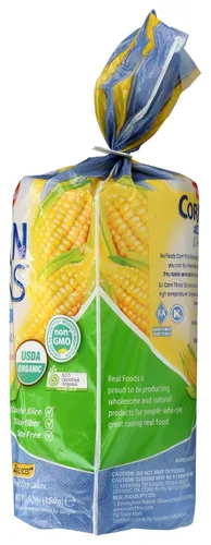 Vista 5 de Real Foods, Corn Thins Original Orgánico, 5.3 onzas