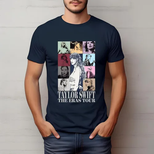 Vista 6 de Camiseta Taylor Swift ERAS Tour, camiseta para fanáticos de Taylor Swift, atuendo ERAS Tour, ropa de concierto nocturno, camiseta para fanáticos
