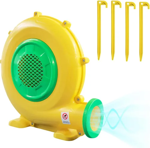 Vista 7 de Soplador de Aire, Soplador de Casa de Rebote de 950W 1.25HP, Ventilador de Bomba Portátil Perfecto para Castillo Hinchable, Saltarín, Tobogán