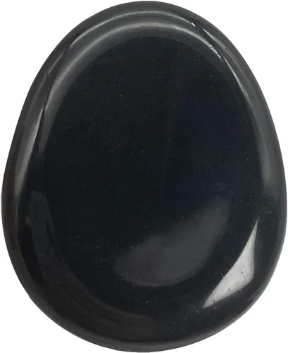Vista 15 de Fekuar Piedra Natural de Cristal Unakita para el Pulgar, Piedra de Bolsillo Tallada a Mano para Alivio del Estrés y Meditación, en Forma Ovalada