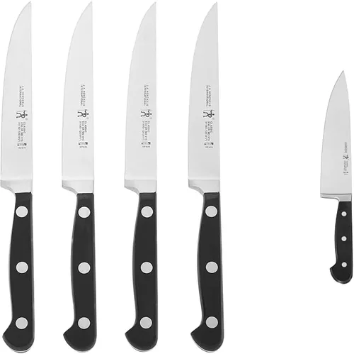 Vista 7 de HENCKELS Juego de 4 cuchillos de cocina clásicos afilados y afilados Cuchillos de ingeniería alemana informados por más de 100 años de maestría