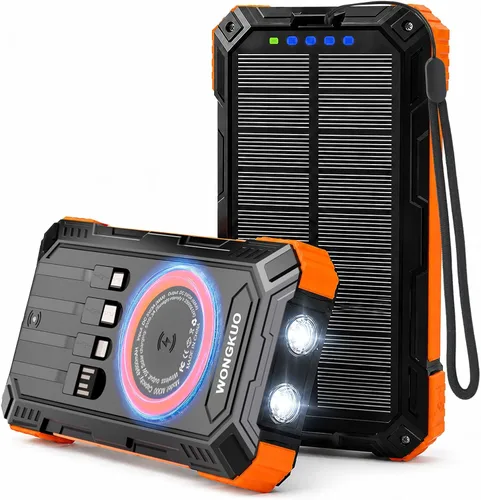 Vista 10 de Banco de energía portátil solar (negro)