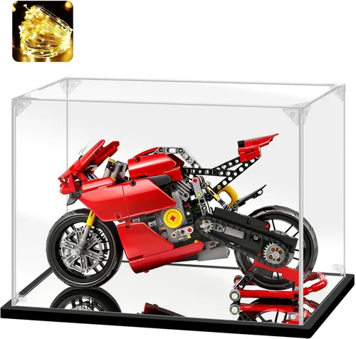 Vista 22 de Vitrina de acrílico para coleccionables, caja de exhibición de acrílico para Lego 43172, juguetes de construcción de castillos, estuche acrílico