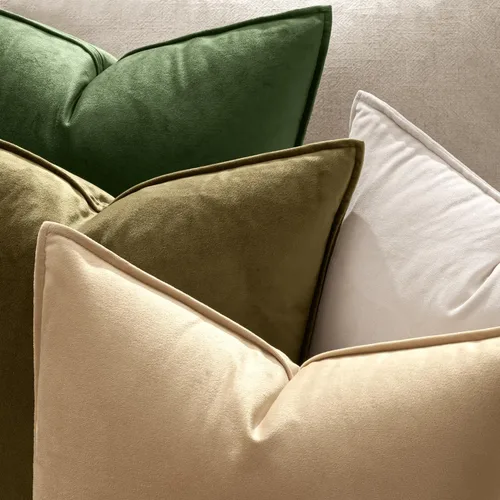 Vista 47 de MIULEE Paquete de 2 fundas de cojín decorativas de terciopelo suave, cuadradas, unicolor, para sofá, dormitorio, automóvil, 16 x 16 pulgadas