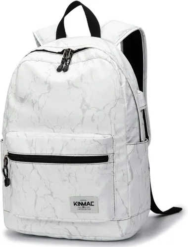 Vista 5 de Kinmac Mochila resistente al agua para laptop con puerto de carga USB para laptop de hasta 15.6 pulgadas (bordado)