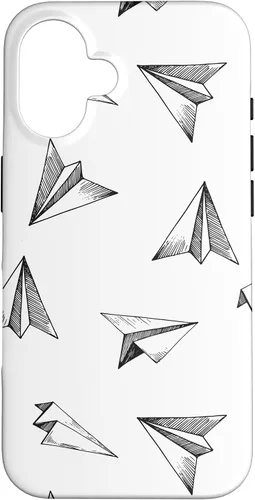 Vista 32 de Papel Avión Patrón Avión Avión Aviación Aviación Caso para iPhone 17