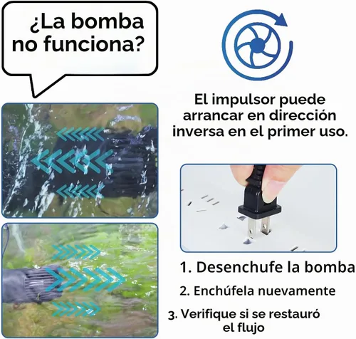 Vista 7 de AQQA Wave Maker, bomba de circulación de acuario 530GPH