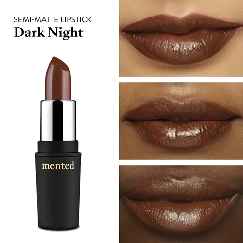 Vista 2 de Mented Cosmetics - Lápiz labial nude para mujeres, lápiz labial semimate de larga duración, hidratante vegano, sin parabenos y libre de crueldad