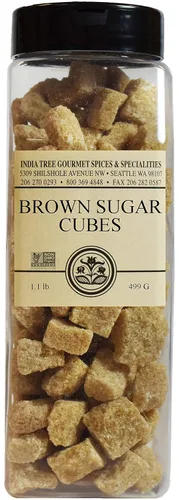 Vista 13 de India Tree Cubos de azúcar blanco de comercio justo sin OMG, contenedor de 1.1 libras, cubos de azúcar de caña pura de corte áspero para café, té