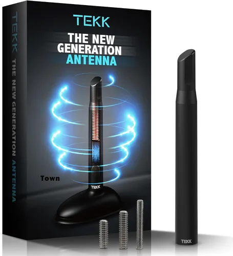 Vista 54 de TEKK - Antena corta para auto, diseñada para una recepción optimizada de FM/AM, de 4.8 pulgadas
