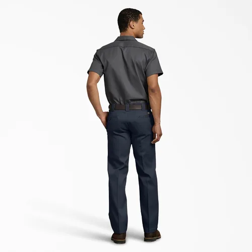 Vista 7 de Dickies Pantalones de trabajo ajustados 873 para hombre Azul marino oscuro