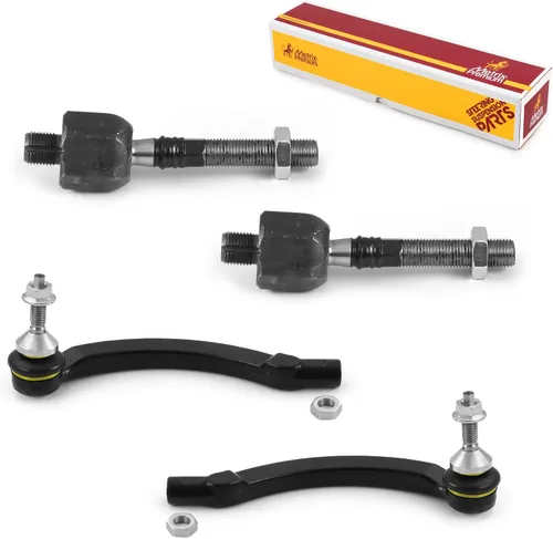 Vista 50 de Metrix Premium Chassis Parts - Kit de 4 piezas de extremos de barra de acoplamiento frontal exterior e interior compatible con Nissan Pathfinder