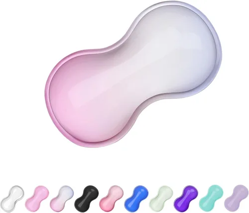 Vista 23 de Reposamuñecas de Gel para Teclado y Ratón, Reposamuñecas para Teclado, Soporte de Muñeca para Ratón, Alivio del Dolor, Toque Fresco, Antideslizante