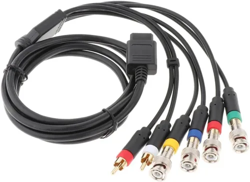 Vista 4 de N64 AV sistema de vídeo de juego de cable retro compuesto multi hacia fuera Audio TV S-Video Cable Cable