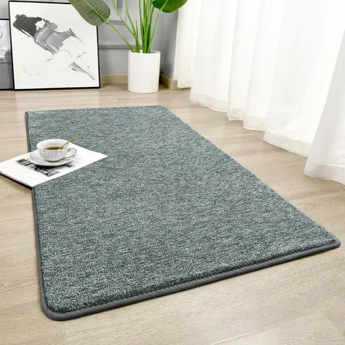 Vista 34 de Chicrug - Alfombra geométrica moderna de 2 x 6 pies para dormitorio o pasillo Negro Geometric