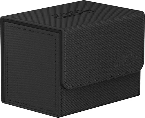 Vista 28 de Ultimate Guard Sidewinder 100+, caja de cubierta para 100 tarjetas TCG de doble manga, gris, cierre magnético y forro interior de microfibra para un