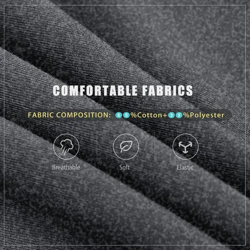 Vista 5 de BUXKR - Pantalones deportivos ajustados con bolsillos profundos para hombre, para gimnasio, correr y fisioculturismo