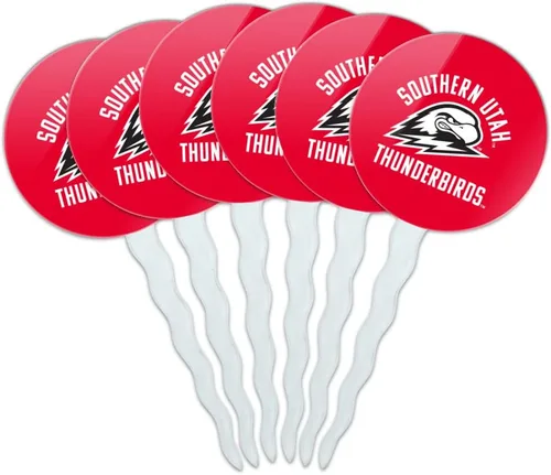 Vista 126 de Abilene Christian - Juego de 6 palillos para cupcakes con logotipo secundario