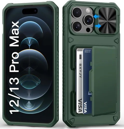 Vista 52 de BXYJY Funda tipo cartera para iPhone 15 Pro, tarjetero (4-5 tarjetas)