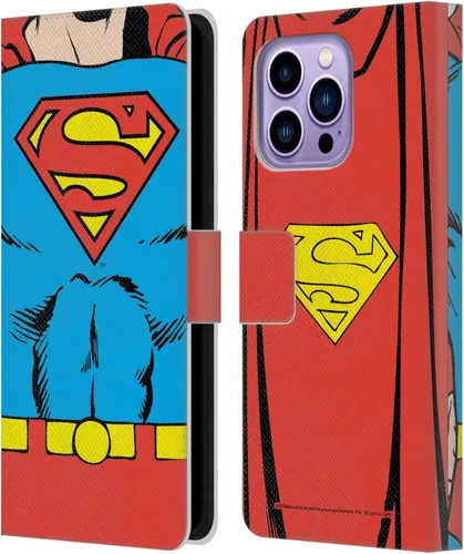 Vista 141 de Head Case Designs Funda de piel con licencia oficial de Superman DC Comics con logotipos negros y rojos compatible con Apple iPhone 11