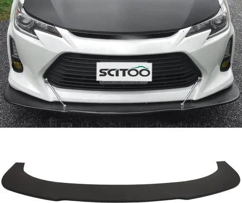 Vista 86 de SCITOO Alerón de borde de parachoques delantero mate negro para Ford Focus ST años 2013-2014 - Spoiler frontal de polipropileno