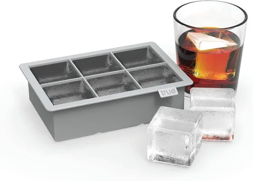 Vista 3 de True Colossal - Bandeja para cubitos de hielo, molde grande de silicona para cubos de 2 pulgadas, fácil de liberar, perfecta para whisky, cócteles