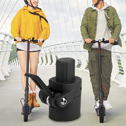 Vista 5 de Conector de mango plegable, base de poste plegable, reemplazo de base de poste de scooter eléctrico, para scooter eléctrico Xiaomi M365 (negro)