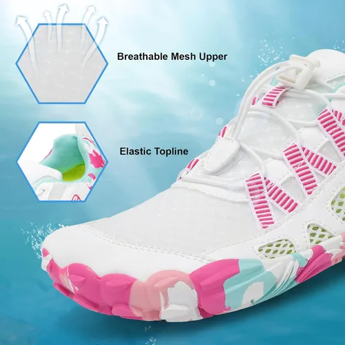 Vista 3 de XIHALOOK Zapatos deportivos de senderismo para mujer y hombre, de secado rápido, descalzos para playa, caminar, kayak, surf, entrenamiento