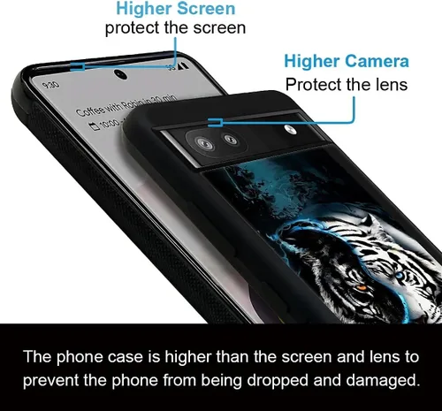 Vista 314 de Compatible con Google Pixel 4A 5G Mobile Case Creative Acrylic Panel trasero Silicona Protección Grip especialmente diseñado para Google Pixel 4A 5G