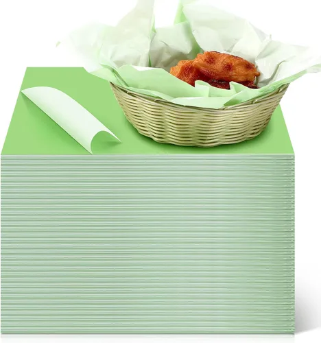 Vista 8 de Fumete Paquete de 500 hojas de papel encerado de 12 x 12 pulgadas para comida delicatessen, antiadherente, hamburguesas, hamburguesas, sándwiches