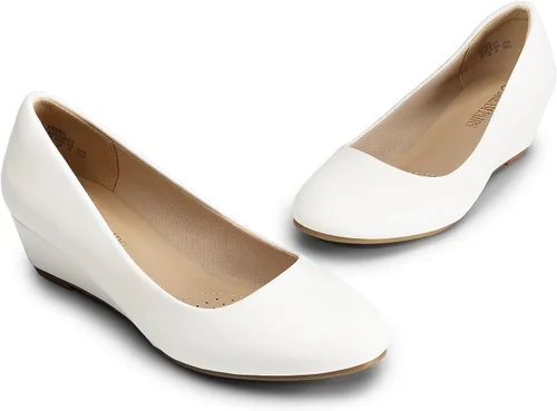 Vista 3 de DREAM PAIRS Zapatos de tacón de cuña media Debbie para mujer