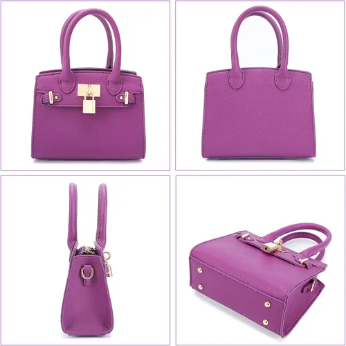 Vista 7 de STAISE Bolso bandolera de cuero vegano para mujer, bolso de hombro cruzado de moda, bolso pequeño con asa superior, bolso de noche