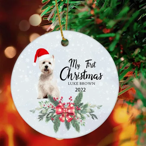 Vista 25 de 1st First Christmas Pet Ornament 2022 Dog Christmas Bauble Custom Ornament Dog Lover Gifts Personalised Dog Name Ornament English Cocker Spaniel Gift