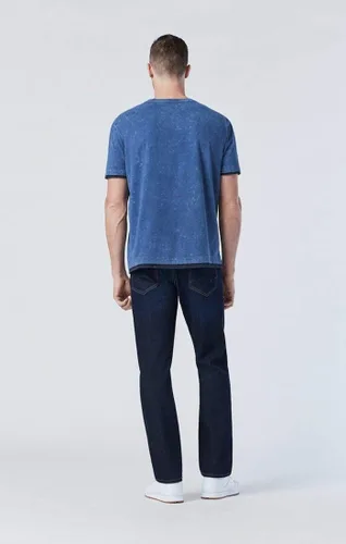 Vista 2 de Mavi Matt Mid Rise Pantalones vaqueros relajados de pierna recta para hombre