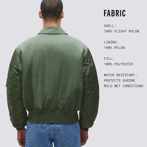 Vista 5 de Alpha Industries CWU 45P Flight Chaqueta para hombre, marino